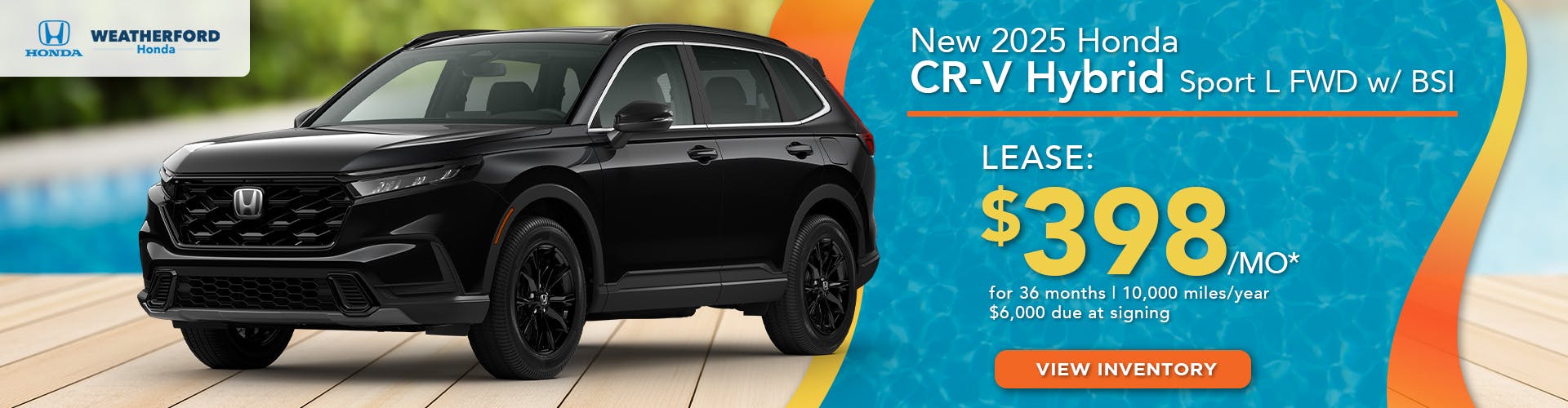 New 2025 Honda CR-V Hybrid Sport L FWD w/ BSI