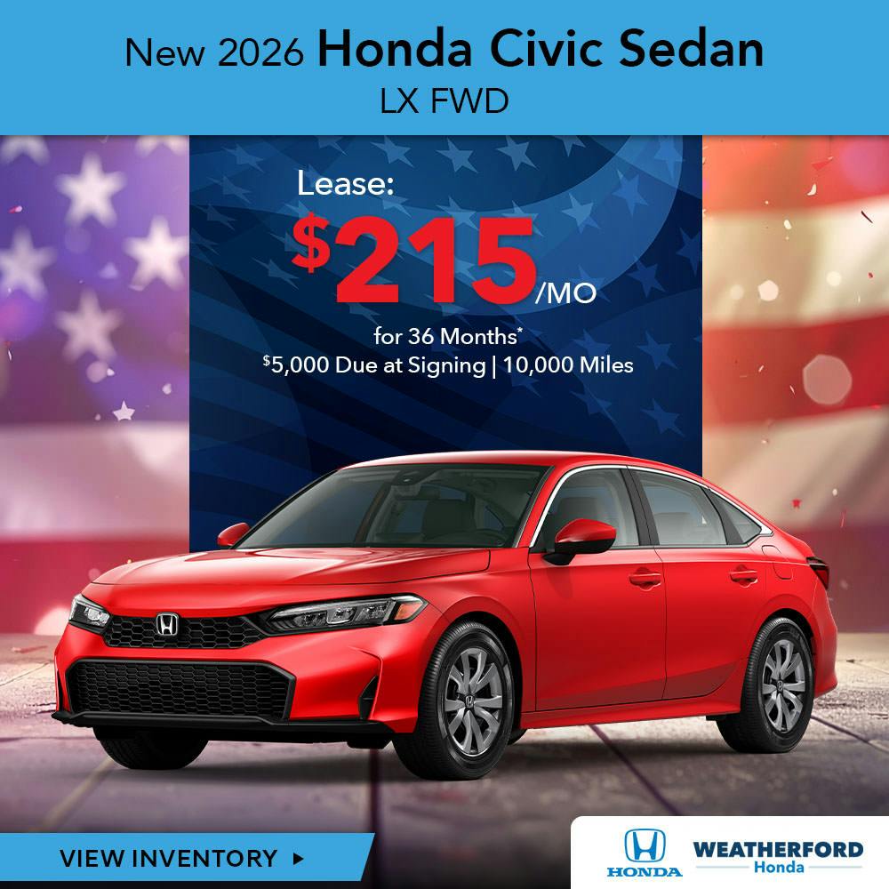New 2026 Honda Civic Sedan LX FWD