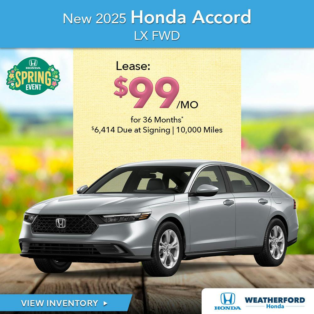 New 2025 Honda Accord LX FWD