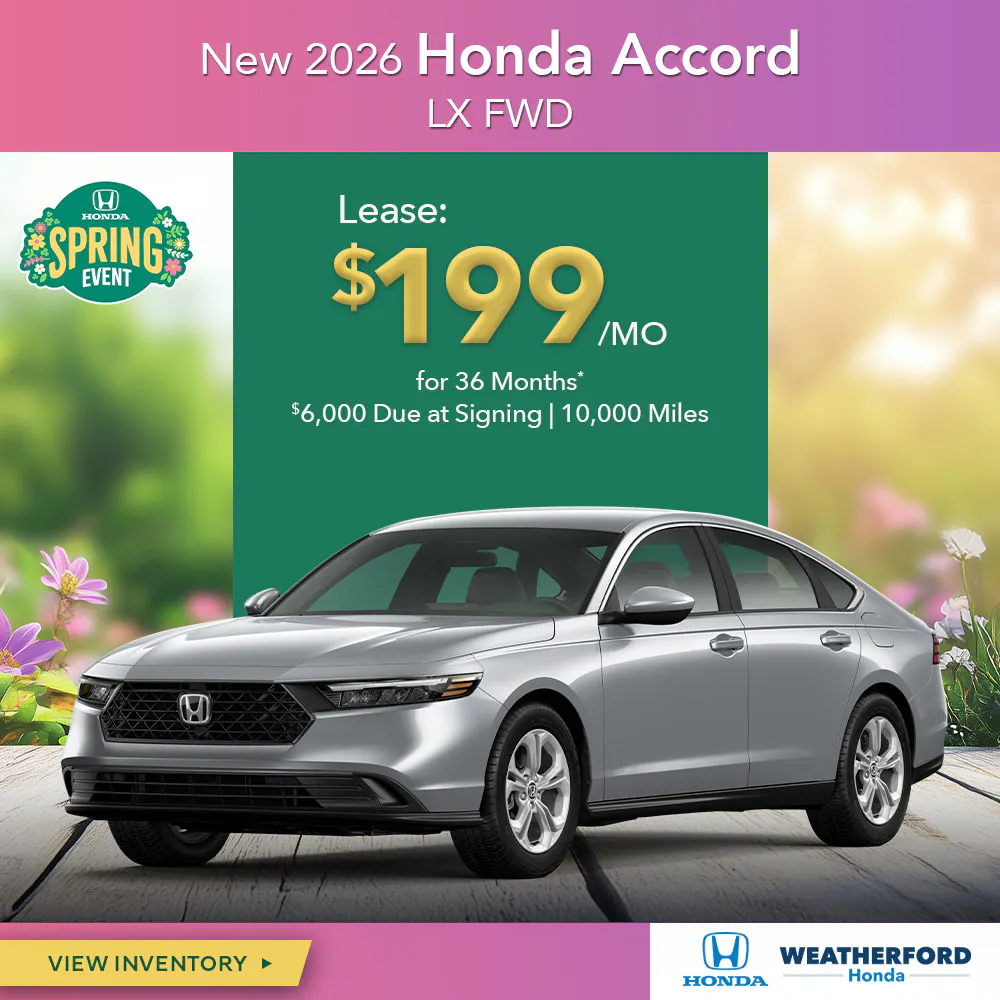New 2026 Honda Accord LX FWD
