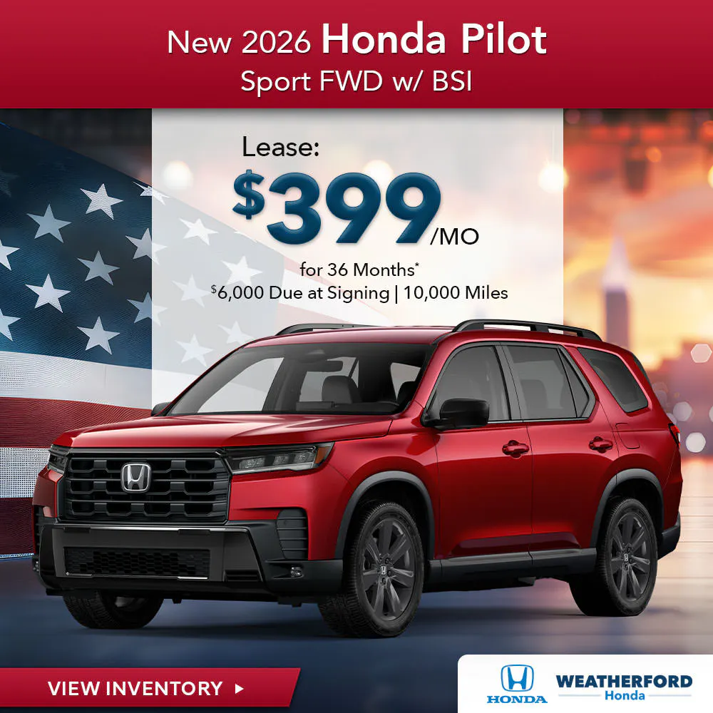 New 2026 Honda Pilot Sport FWD w/ BSI