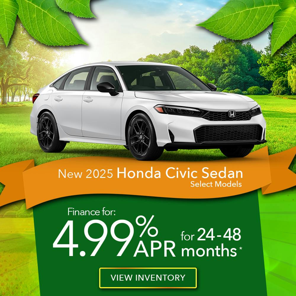 New 2025 Honda Civic Sedan Select Models