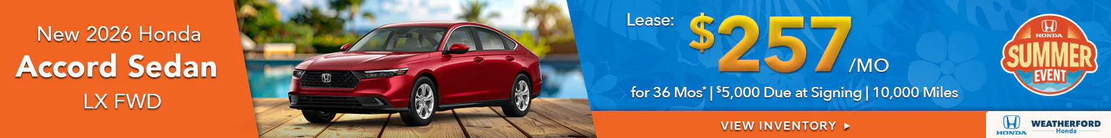 New 2026 Honda Accord Sedan LX FWD