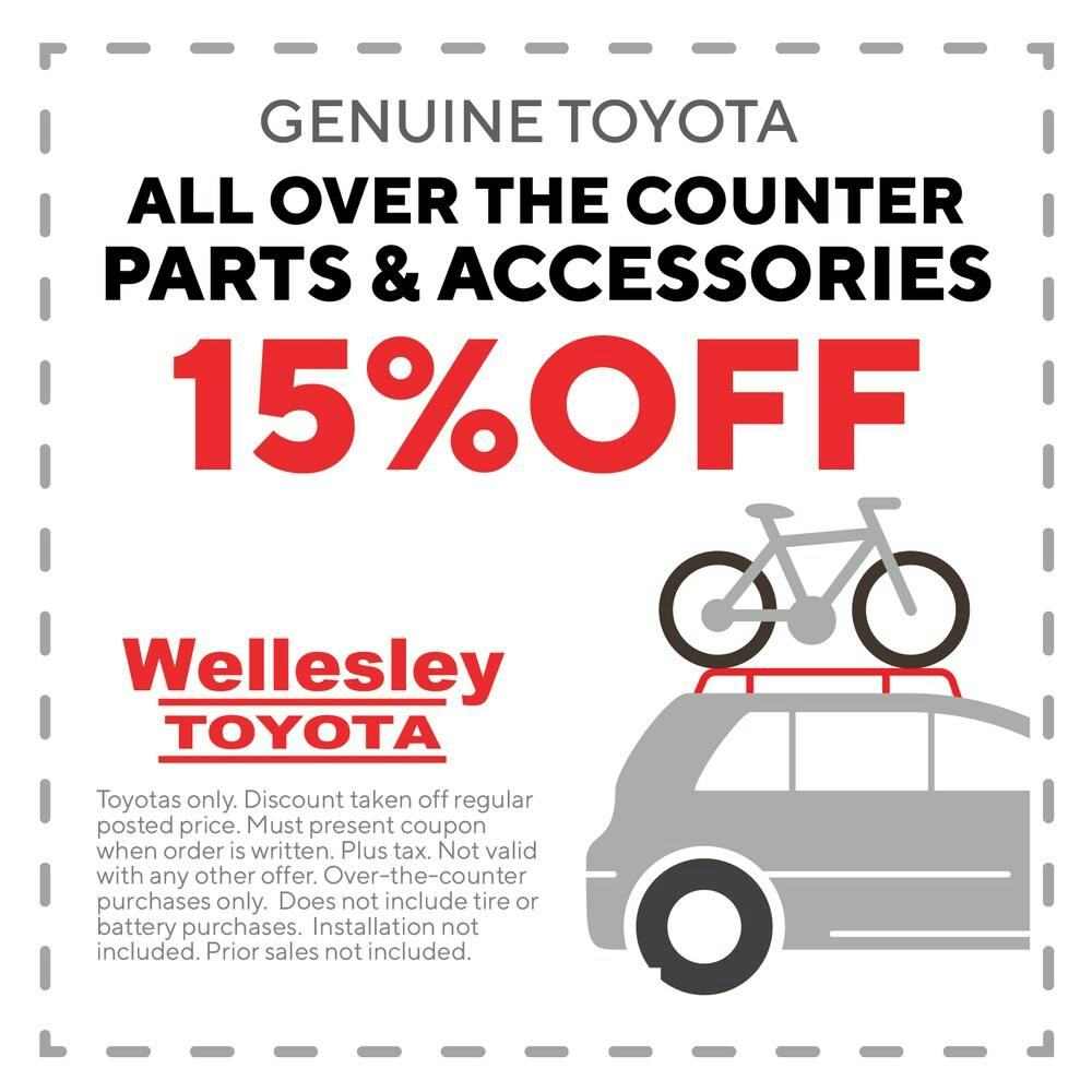15% Off Accessories | Wellesley Toyota