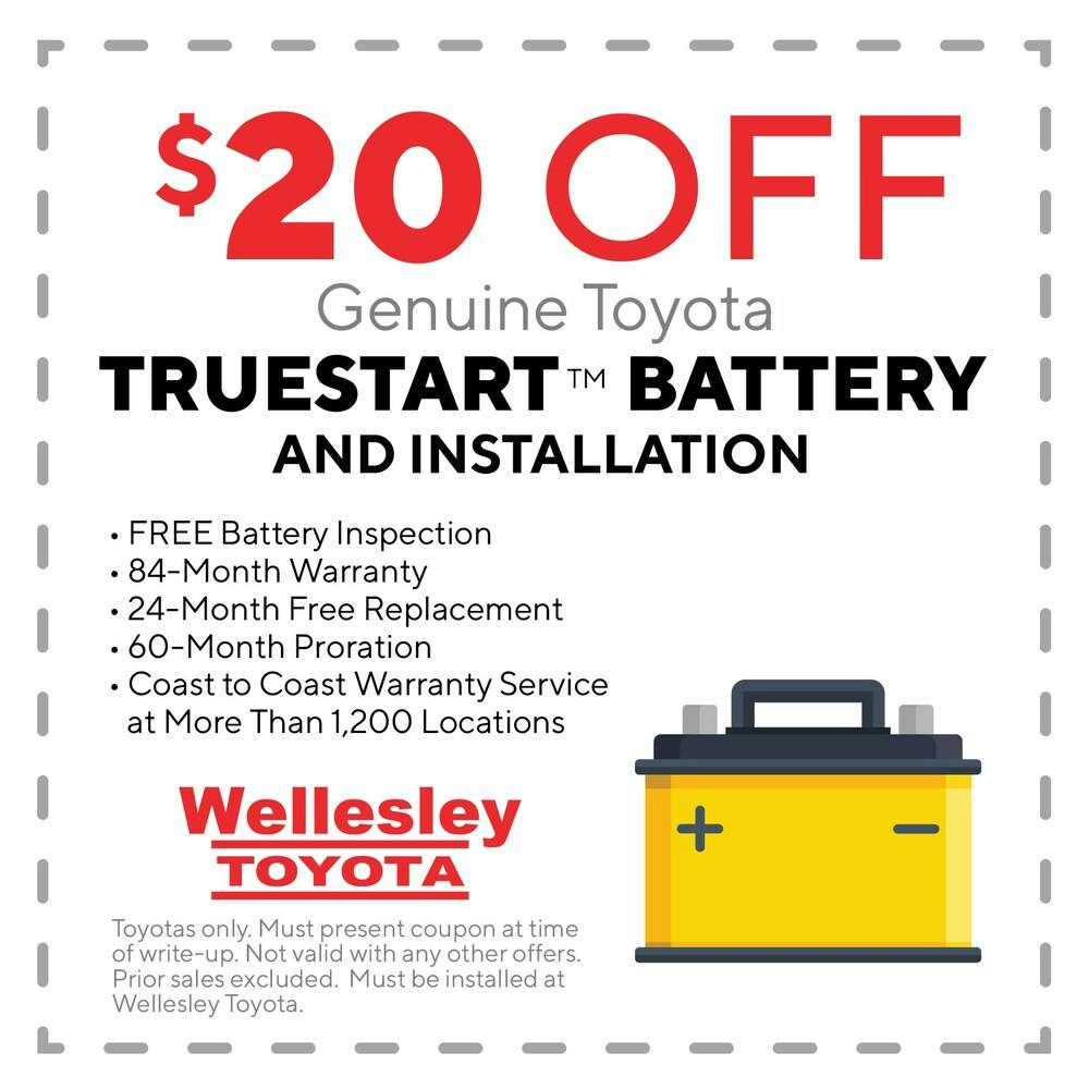 $20 Off TrueStart Battery | Wellesley Toyota