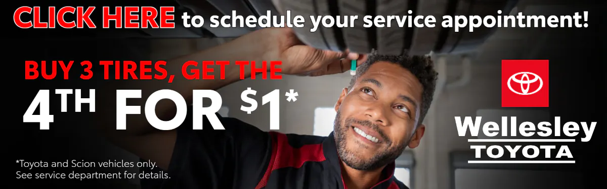 Buy 3 Tires Get 1 Tire Free | Wellesley Toyota