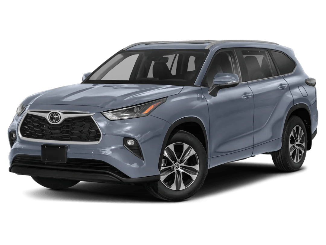 toyota highlander SUV light blue