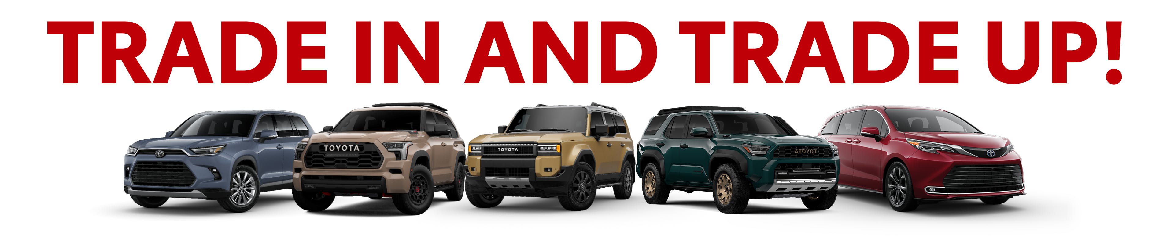 New Toyota Models lined up to prompt Trade In & Trade Up