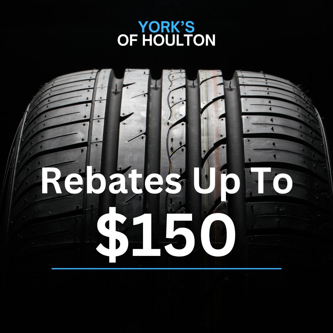 Buy four select tires, get up to a $150 rebate by mail or earn up to 32,000 FordPass® Rewards bonus Points. * | York's of Houlton