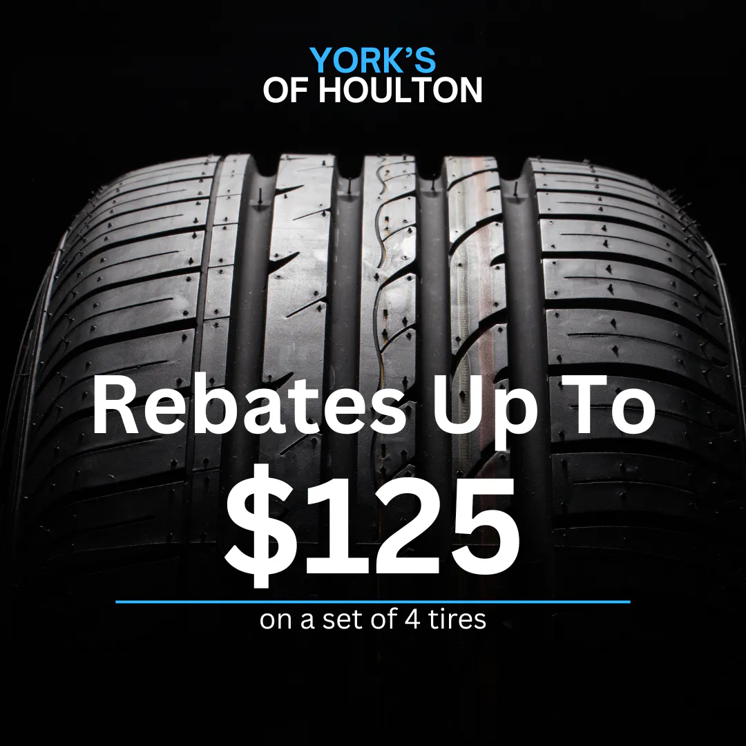 We’ll beat your best price on a set of four tires,* plus get a $125 rebate.** | York's of Houlton